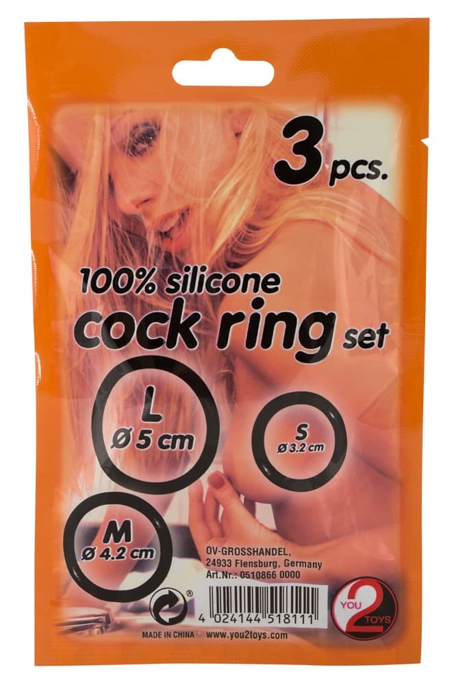 SILIKONE PENISRING SÆT 3 STK YOU2TOYS - Nautii.dk