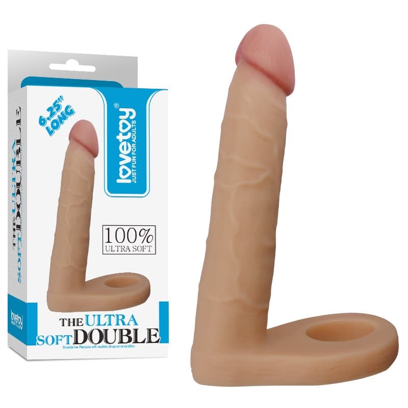LOVETOY DILDO THE ULTRA SOFT DOUBLE - Nautii.dk