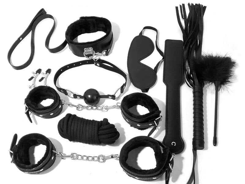 BDSM FETISH SÆT 10 DELE PLEASE ME - Nautii.dk