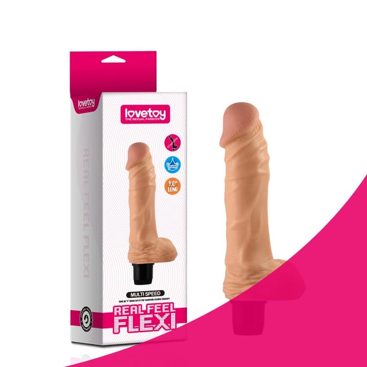 LOVETOY DILDO FLEXI VIBRATOR 23,5CM - Nautii.dk