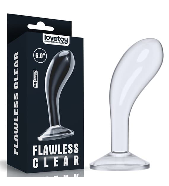LOVETOY FLAWLESS CLEAR PROSTATE PLUG 15CM - Nautii.dk