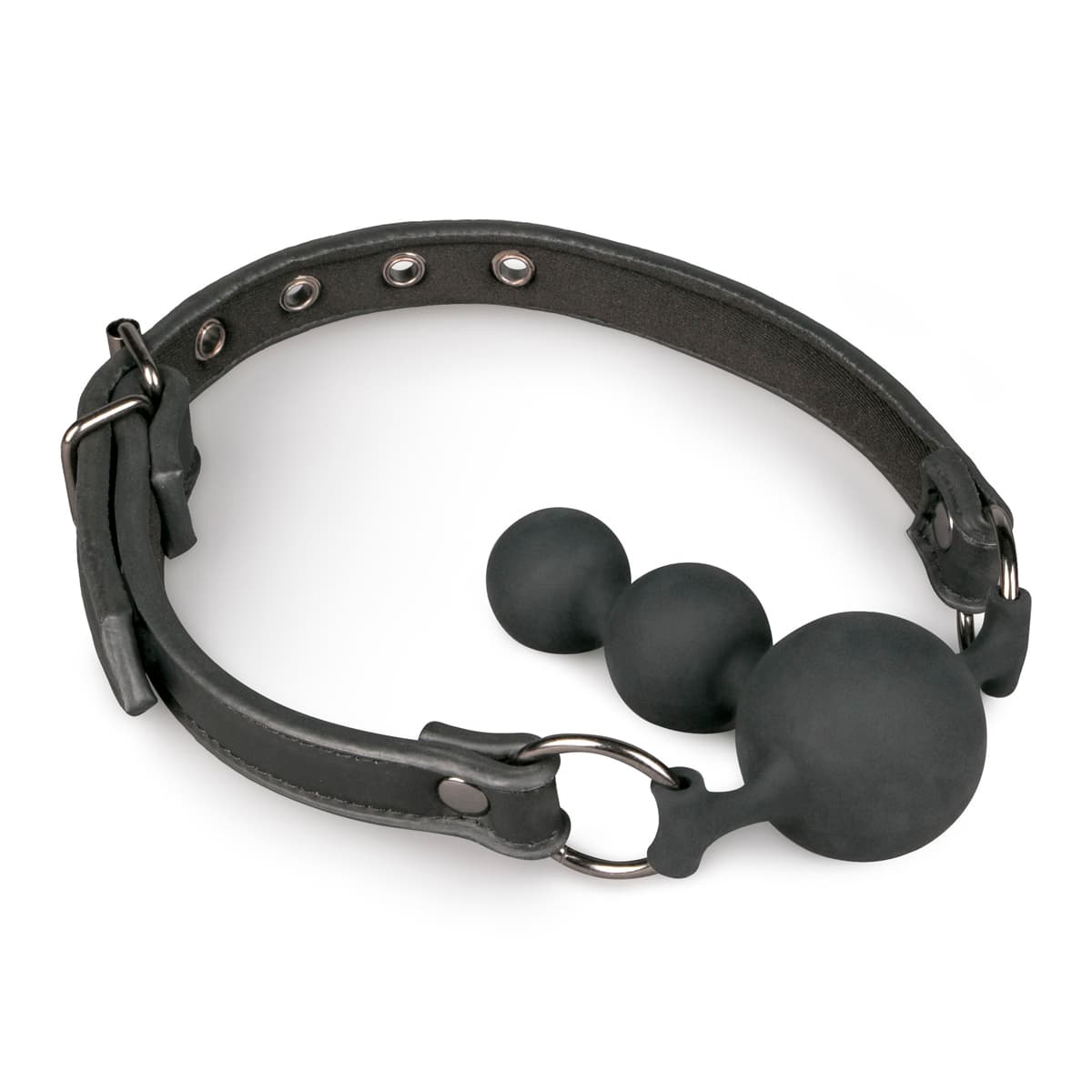 EASYTOYS TRIPLE SILIKONE BALL GAG - Nautii.dk