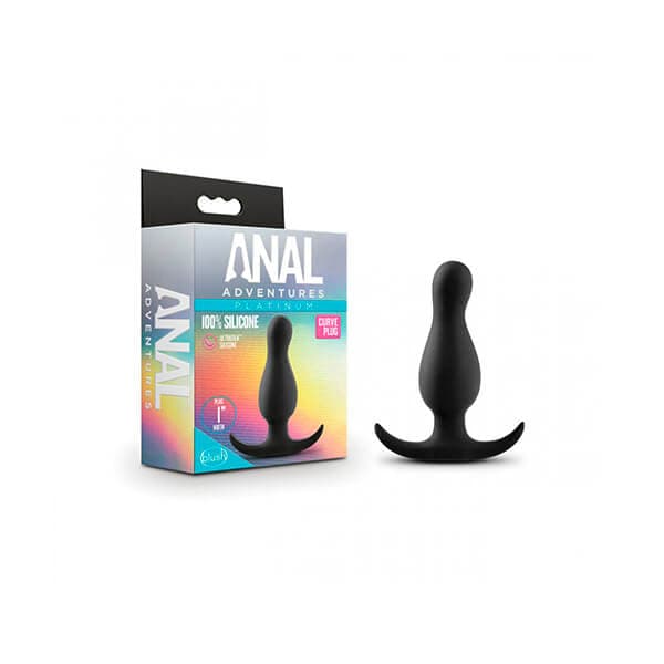 ANAL ADVENTURES - SILIKONE CURVE ANAL PLUG - Nautii.dk