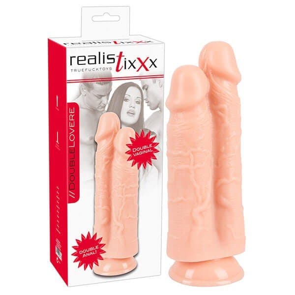 REALISTIXXX - DOBBELT DONG 26CM - Nautii.dk
