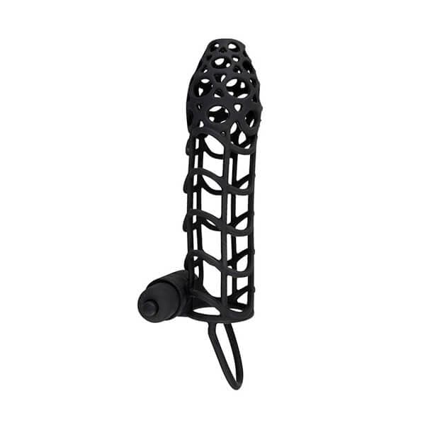 BLACK VELVETS - PENIS SLEEVE MED VIBRATOR - Nautii.dk