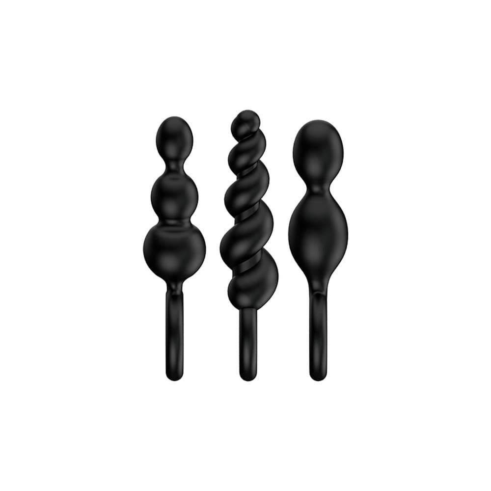 Satisfyer Booty Call Buttplug Sæt - Sort