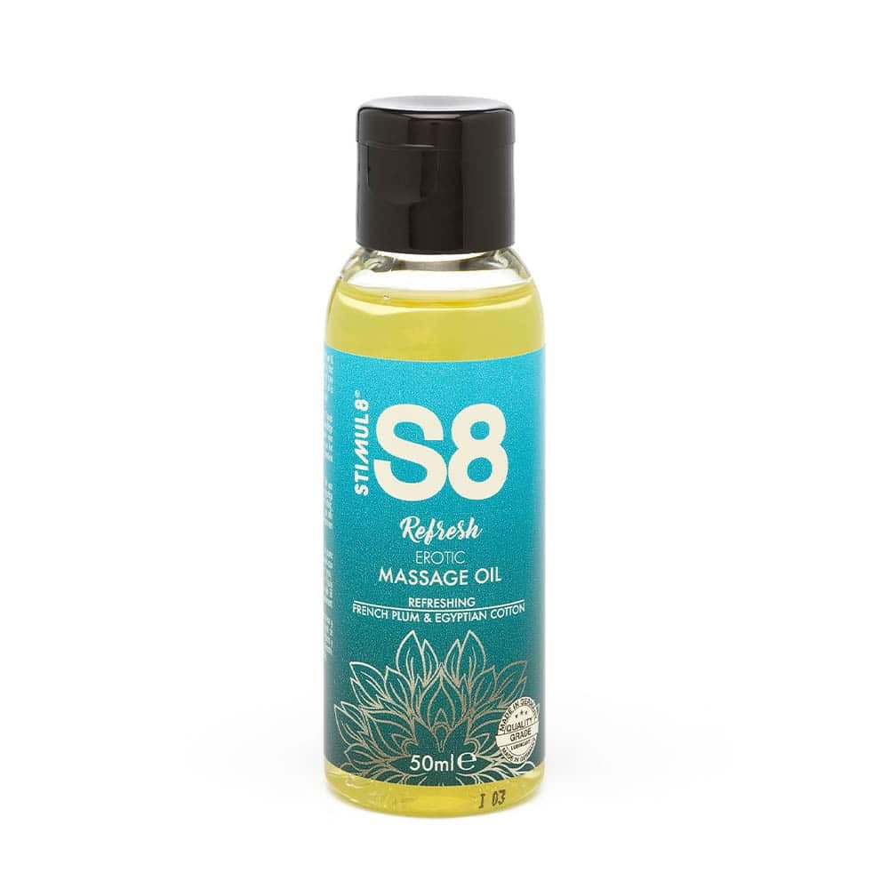 Stimul8 Massageolie French Plum & Egyptian Cotton 50 ml - Private Play