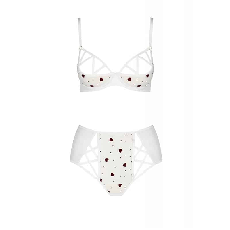Passion Lovelia lingeri Sæt Hvid - L/XL - Private Play