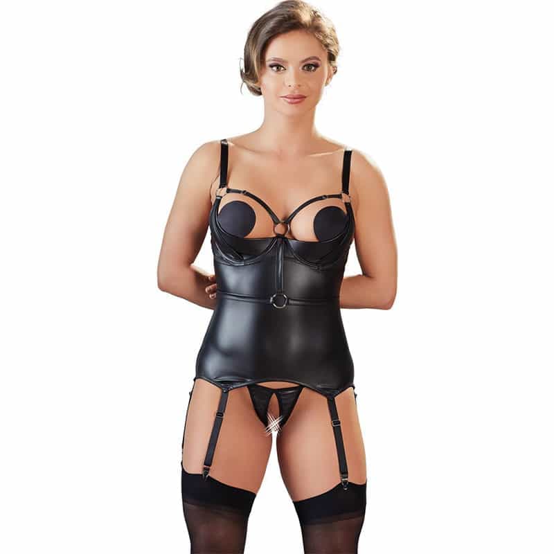 Cottelli Nora Bondage Corsage med Manchetter - XL - Private Play