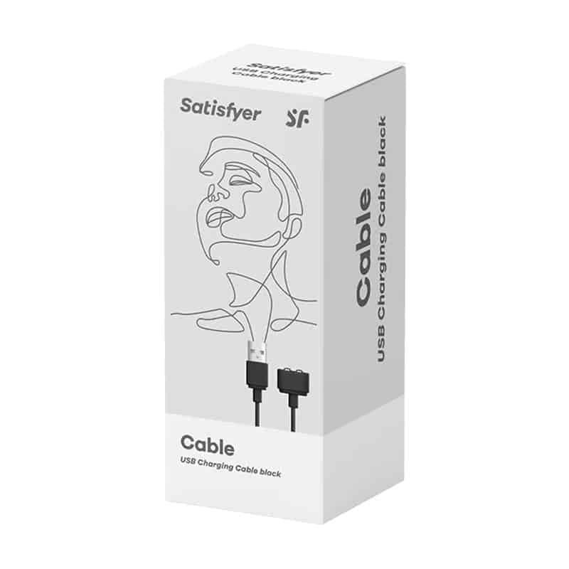 Satisfyer Oplader USB Ladekabel - Sort - Private Play