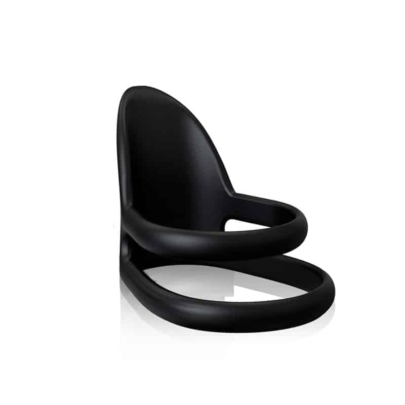 Pleaser Mac Silikone Penisring Sort - Private Play