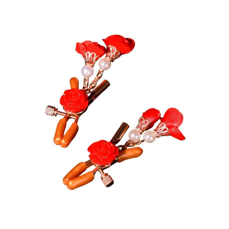 Bound Brystklemmer med Rose Dekoration - Private Play