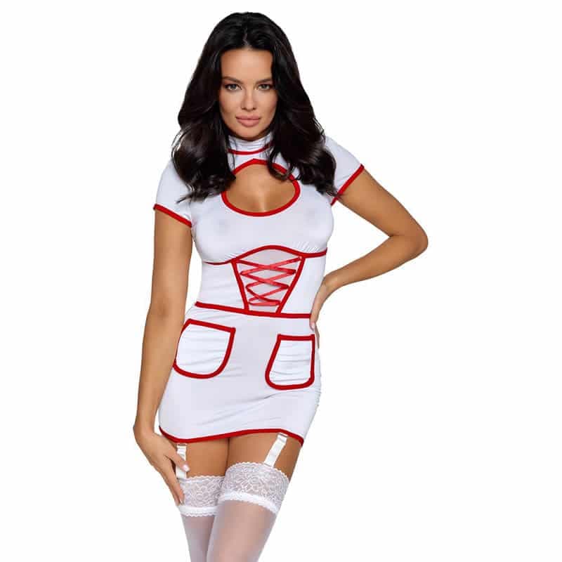 Cottelli Lora Sygeplejerske Kostume - M - Private Play