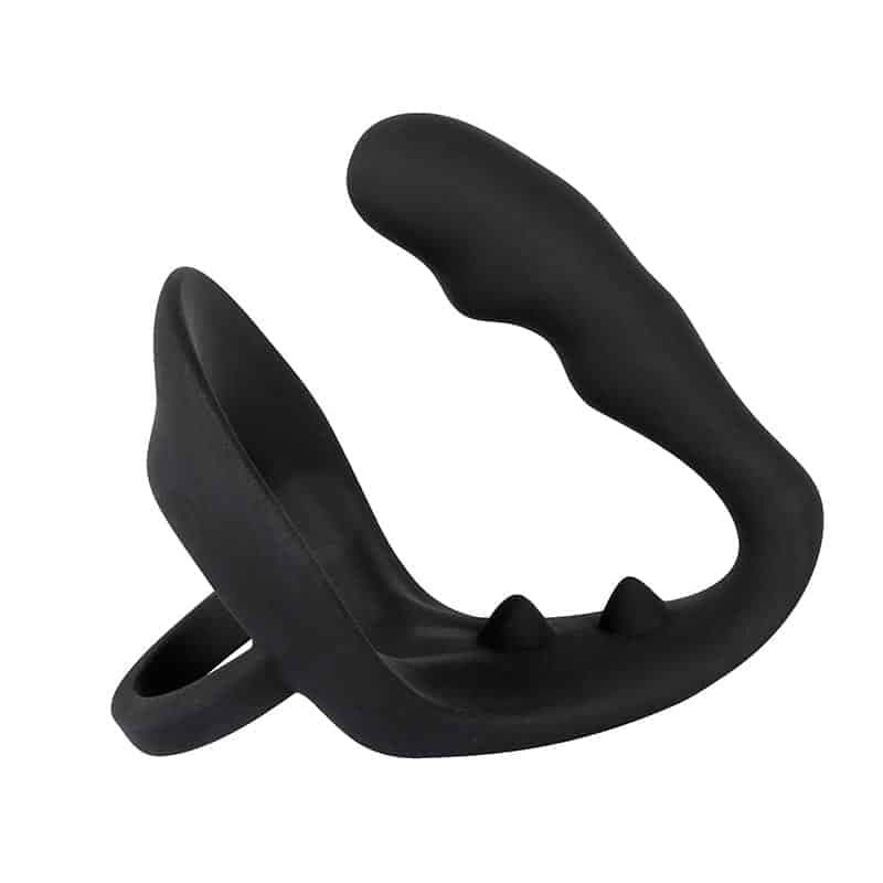 Black Velvets Penisring med Anal Plug Sort - Private Play