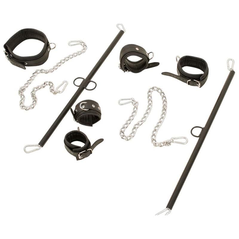 Zado Total Læder og Metal Cuff Set - Private Play