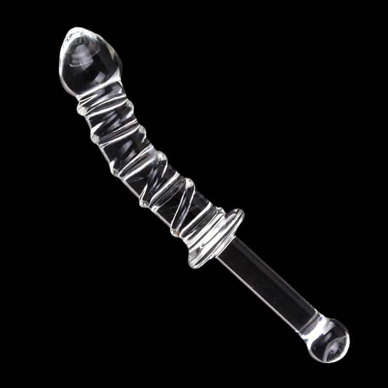 Celestials Glas Dildo med Håndtag - Private Play
