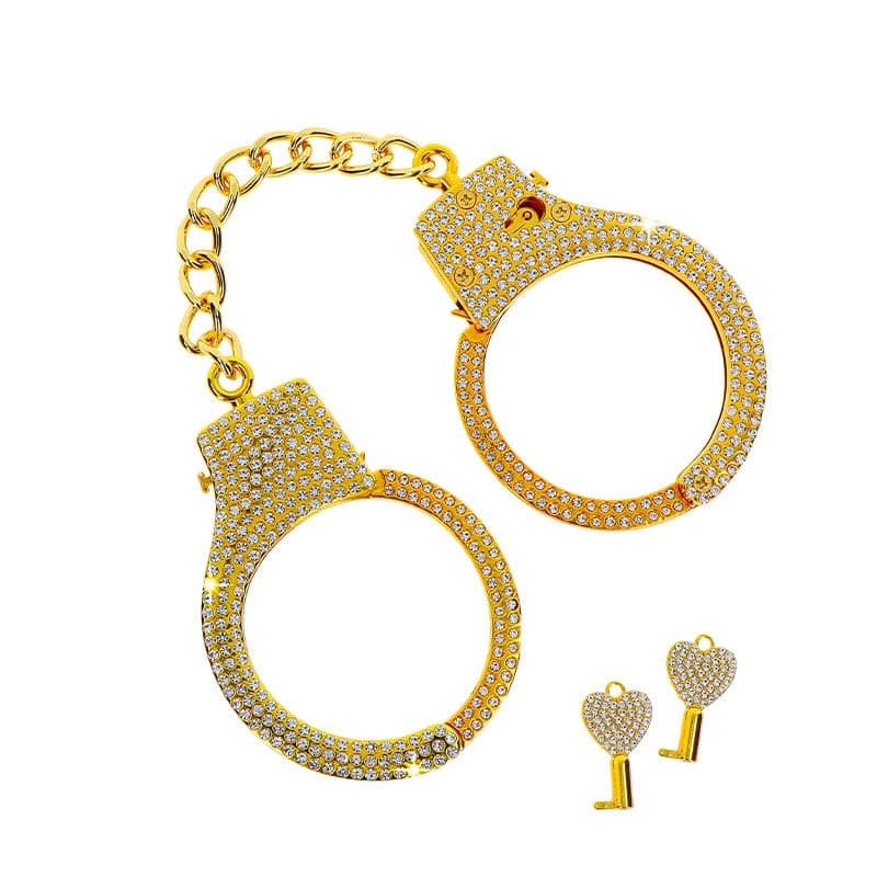 Taboom Guld Håndjern med Bling - Private Play