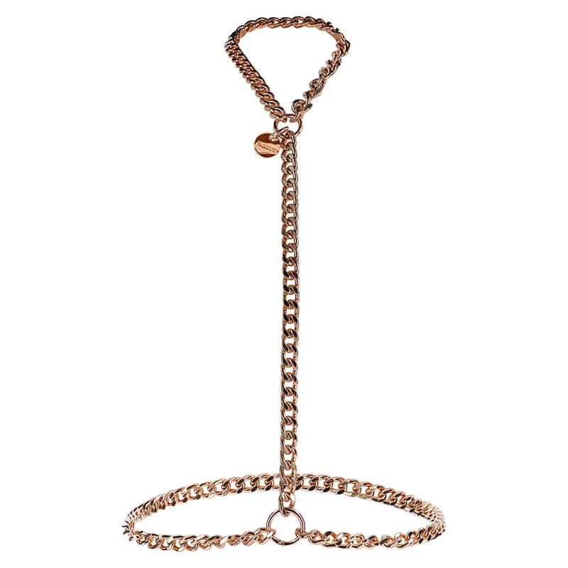 Taboom Dona Statement Harness Kæde Guld - L/XL - Private Play