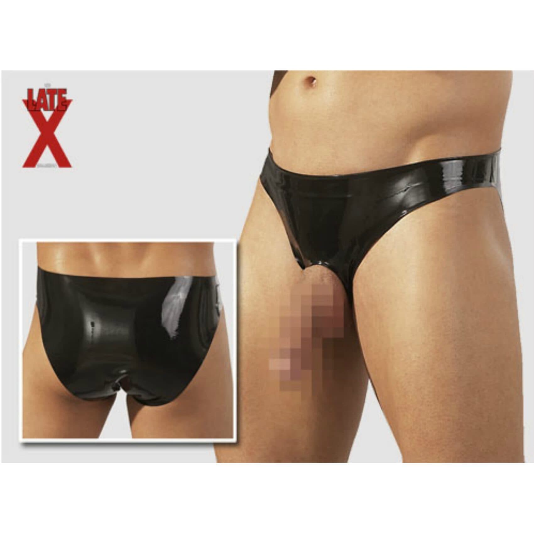 Latex herretrusse med åbning - SMRS.dk