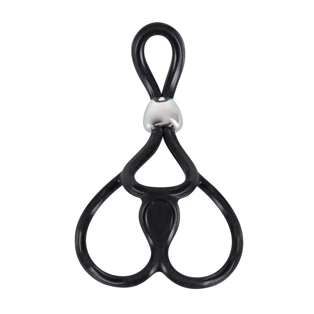 Penisring Triple Ball & Cock Ring med Testikelringe - SMRS.dk