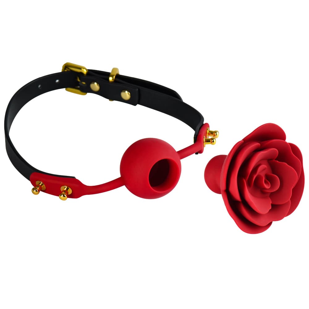 Luksus Gagball med Rose - SMRS.dk