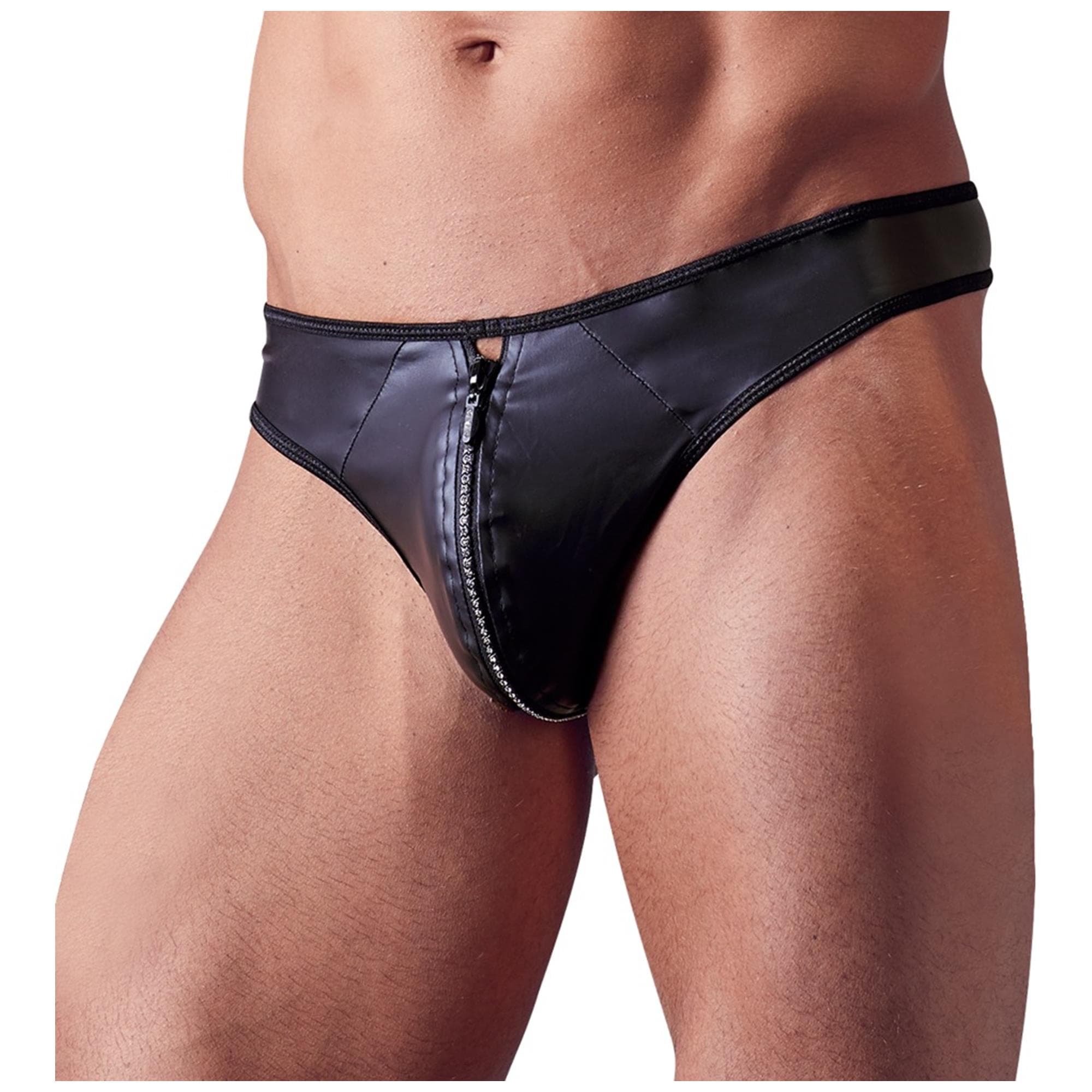 Men's G-String with Strass Zipper S - Mshop.dk