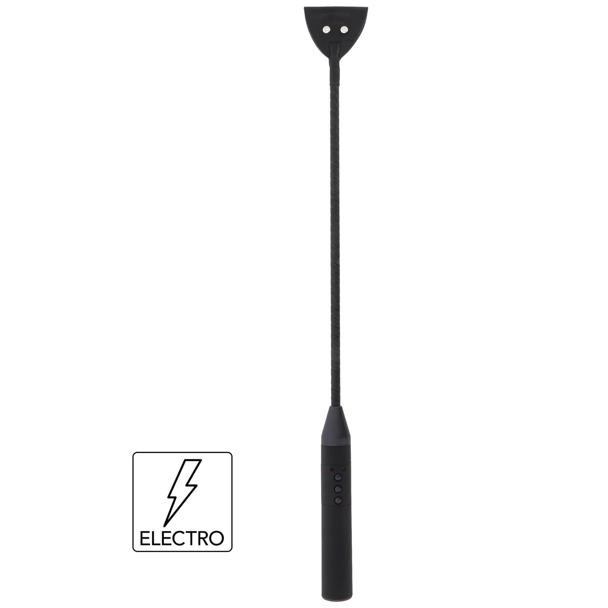 Hidden Desire Extreme Electro Riding Crop Black