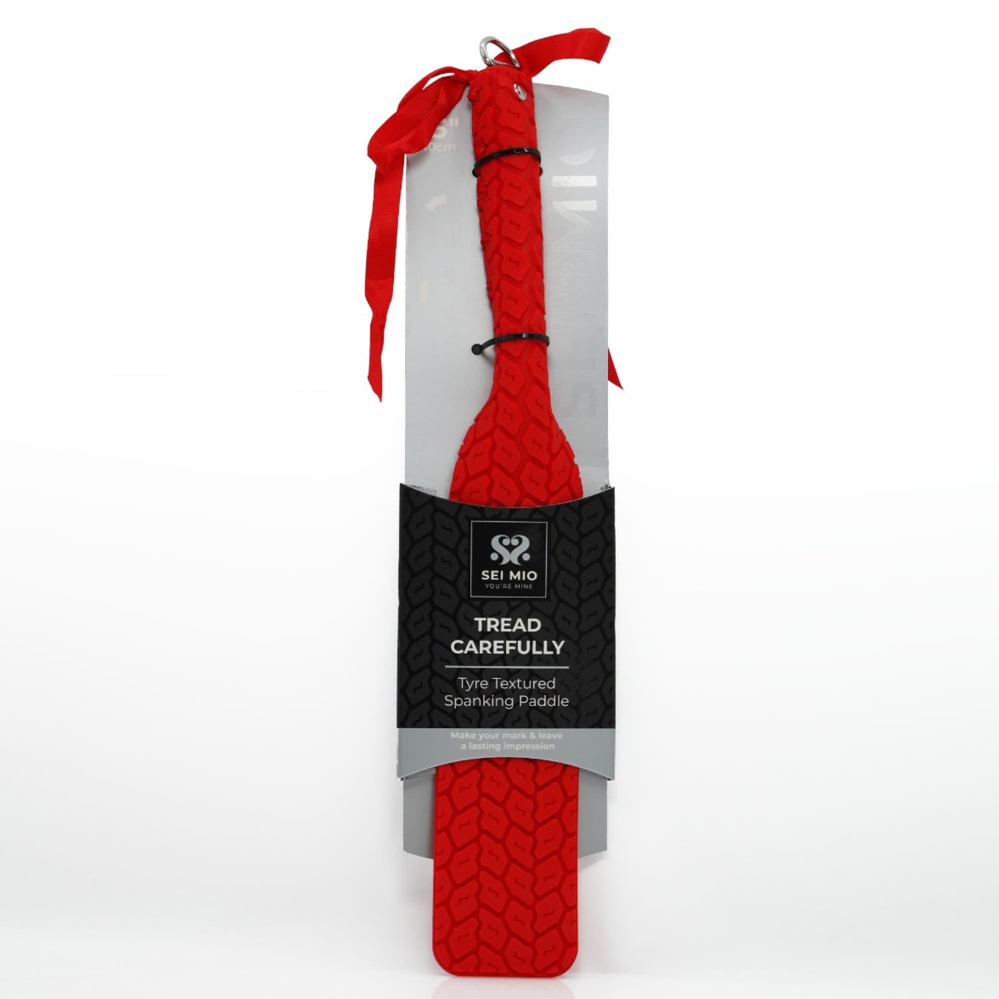 Sei Mio Tyre Paddle Hairbrush - Red - Mshop.dk