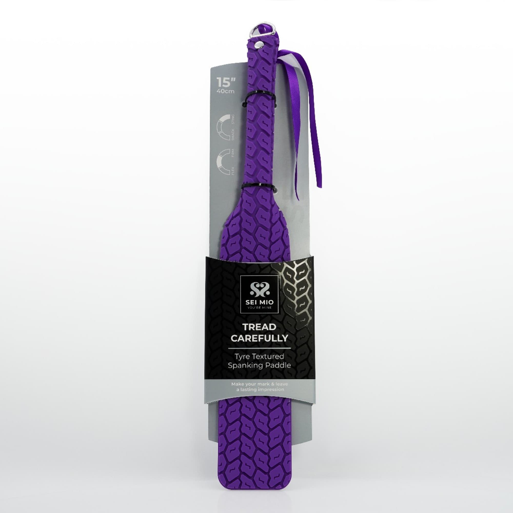 Sei Mio Tyre Paddle Hairbrush - Purple - Mshop.dk