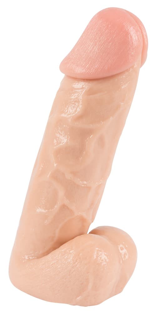 Naturdildo "Big Dong" med testikler