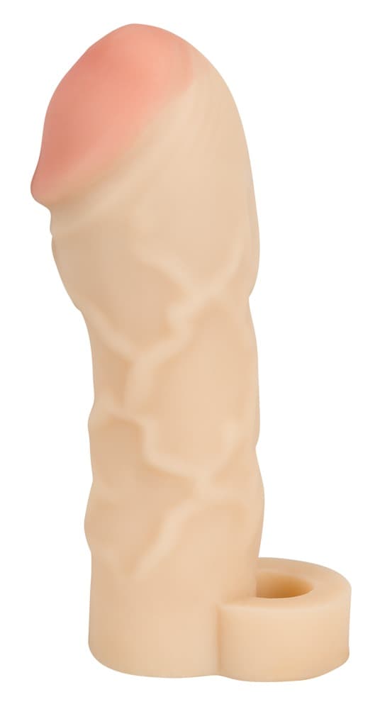 Penishylster Thicker & Bigger Extension med testikelring - ORION Erotik Shop