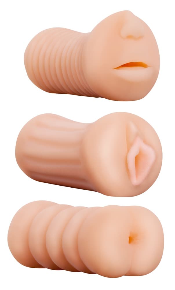 3-delt Masturbatorset "XXX To-Go Threesome" oralt, vaginalt, analt - ORION Erotik Shop