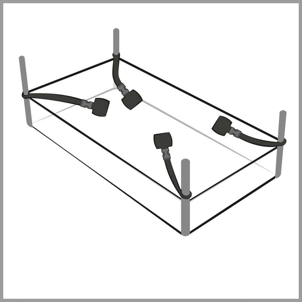 7-delt sengelænkesæt - ORION Erotik Shop