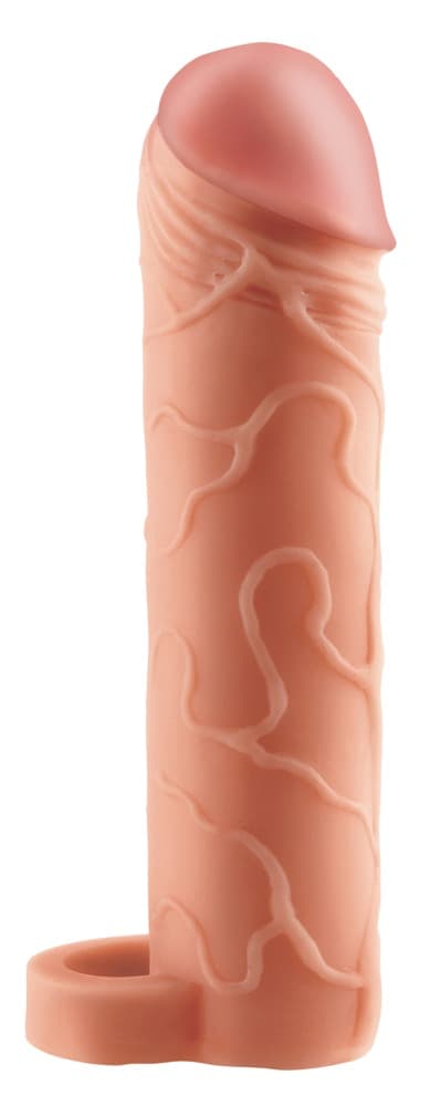 Penishylster med testikelring "Perfect 1" Extension with Ball Strap", forlænget med 2,5 cm - ORION Erotik Shop