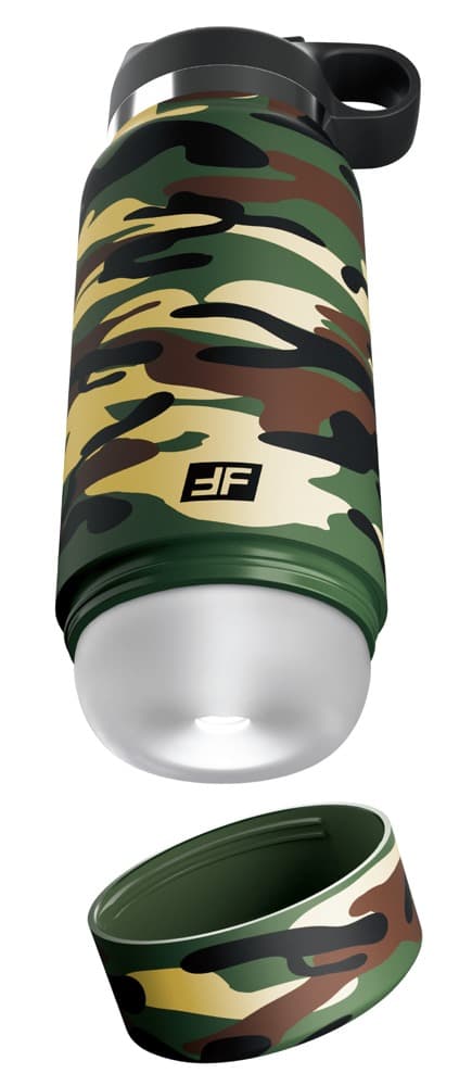 Masturbator "Fap Flask Happy Camper" i et neutralt drikkeflaske-look - ORION Erotik Shop
