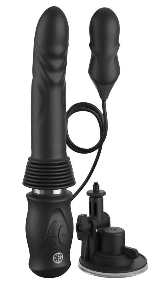 Stødvibrator "Ultimate Silicone Thruster" med aftagelig sugekop - ORION Erotik Shop