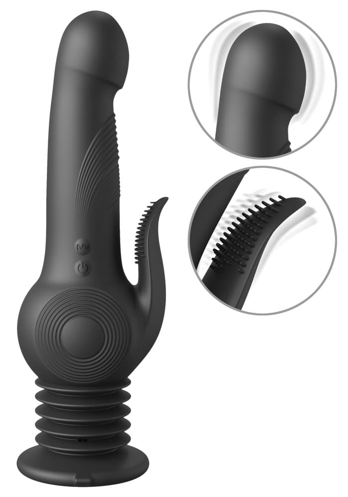 Vibrator "žPogo Thruster" med fjederbelastet sugekop - ORION Erotik Shop