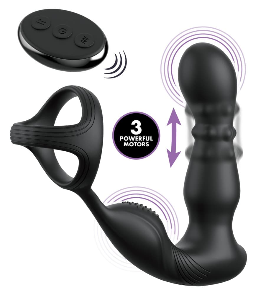 Analvibrator "Ass-Gasm Slide & Glide" med perlemassage - ORION Erotik Shop