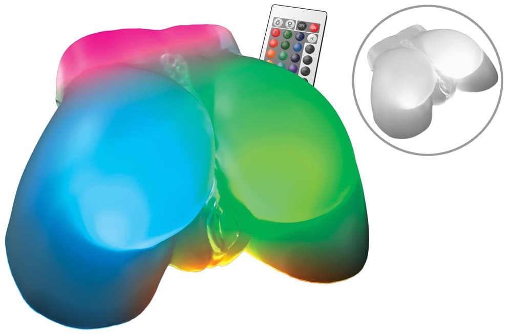 Torso-masturbator "Go-Go Booty LED" med lysshow i over 16 indstillinger - ORION Erotik Shop