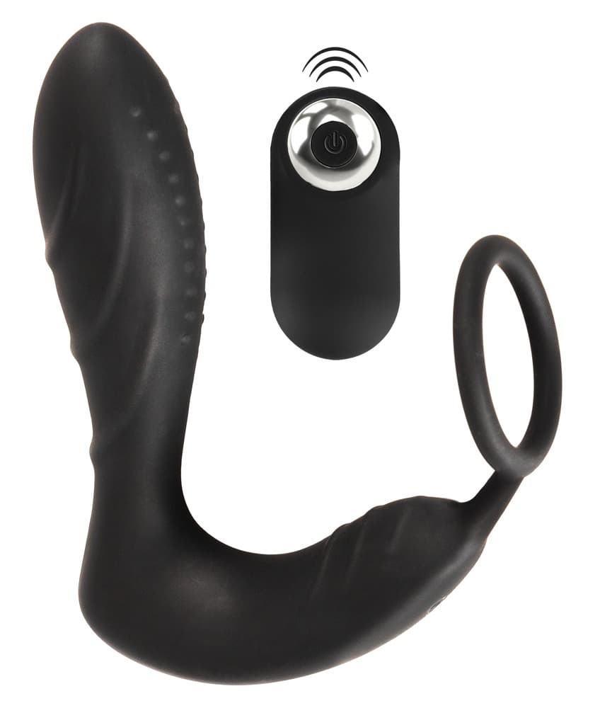 Analvibrator RC Prostata plug med penisring - ORION Erotik Shop