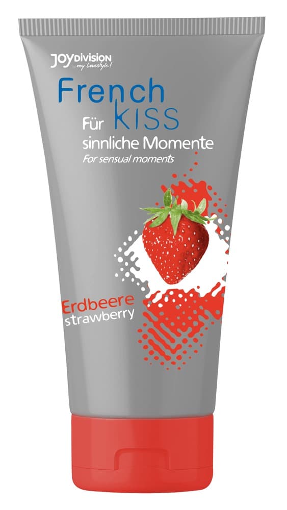 Glidecreme "Frenchkiss Jordbær" med aroma - ORION Erotik Shop