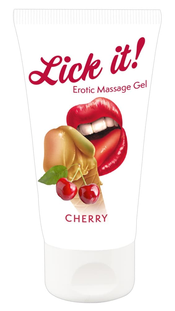 Gel Erotic Massage Gel Cherry med kirsebær aroma - ORION Erotik Shop