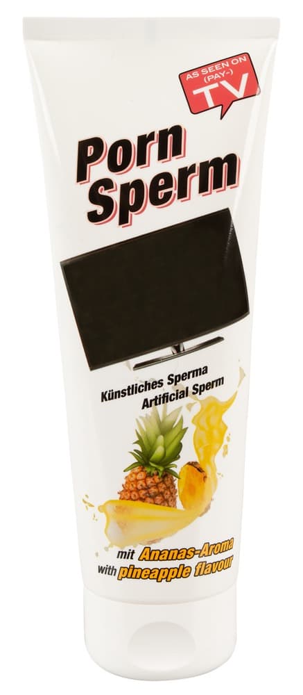 Erotisk gel "Porn Sperm Pineapple" med ananasaroma - ORION Erotik Shop