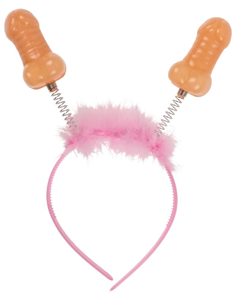 Hårbøjle med to 25 cm penisser - ORION Erotik Shop