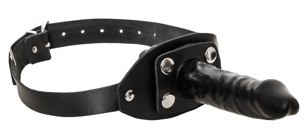 Gag af latex med udvendig dildo - ORION Erotik Shop