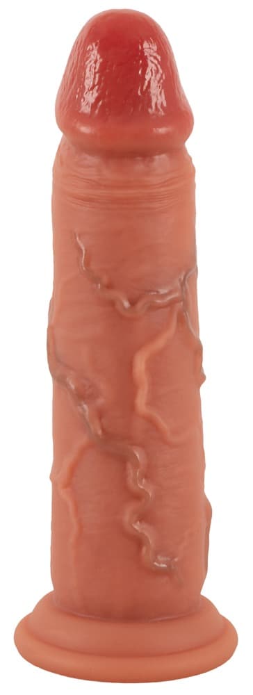 Realistisk dildo "Real Skin" med sugekop - ORION Erotik Shop