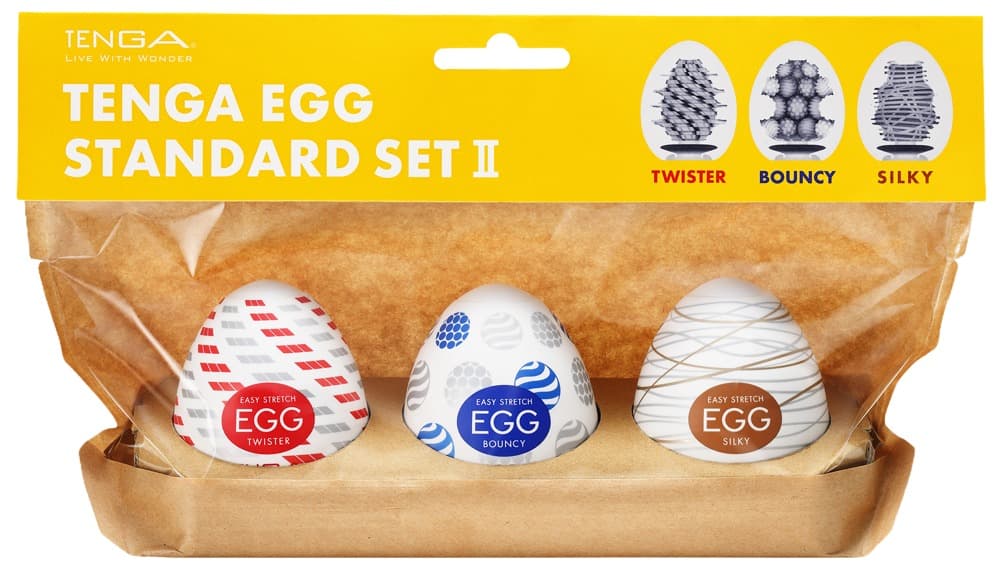 3-delt masturbatorsæt "Egg Standard Set 2" - ORION Erotik Shop