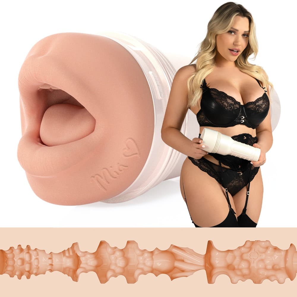 Masturbator "Mia Malkova Headshot" med intens stimulerende tekstur - ORION Erotik Shop