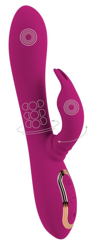 Kaninvibrator med dynamisk bevægelig klitoris-kanin - ORION Erotik Shop