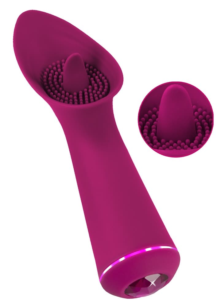 Læg-vibrator med vibro-tunge - ORION Erotik Shop